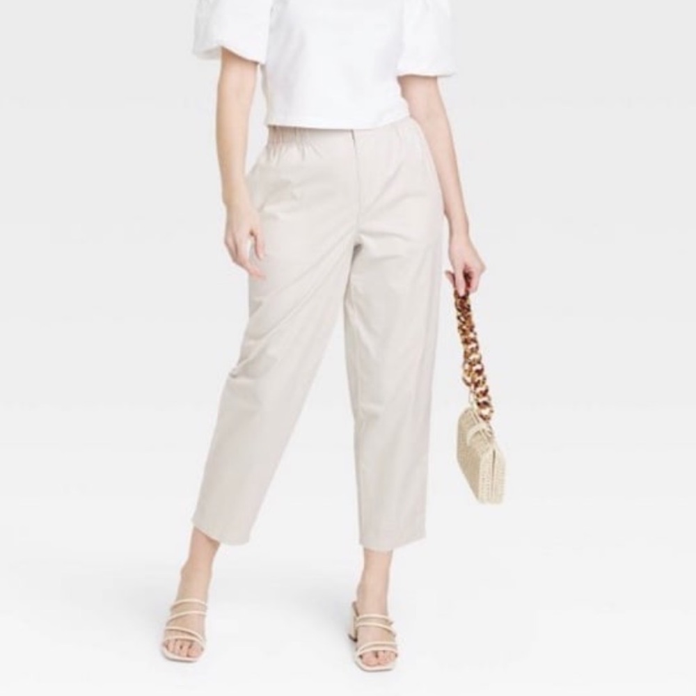 Women’s high rise tapered ankle chino pants - a new day